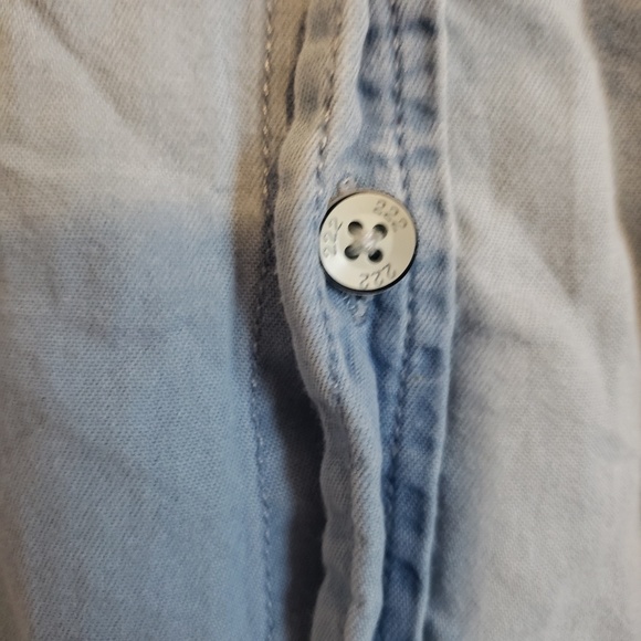 Adam Levine Blue Jean Button Down - Picture 4 of 5